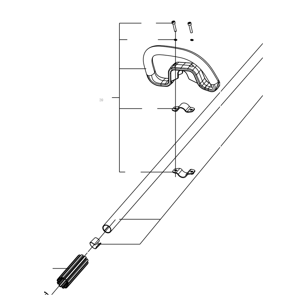 Kress Part # 59004256 : Auxiliary handle assembly for KAC201