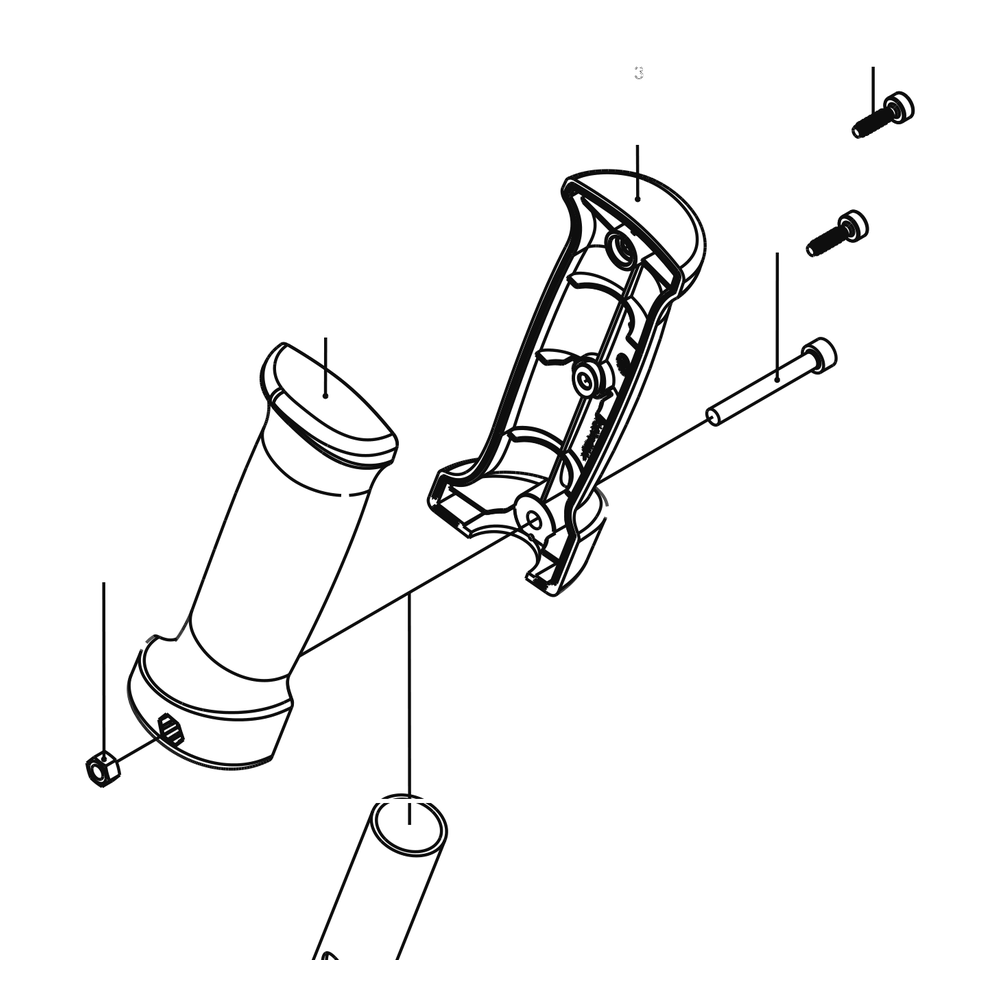 Kress Part # 59004541 : Auxiliary handle assembly