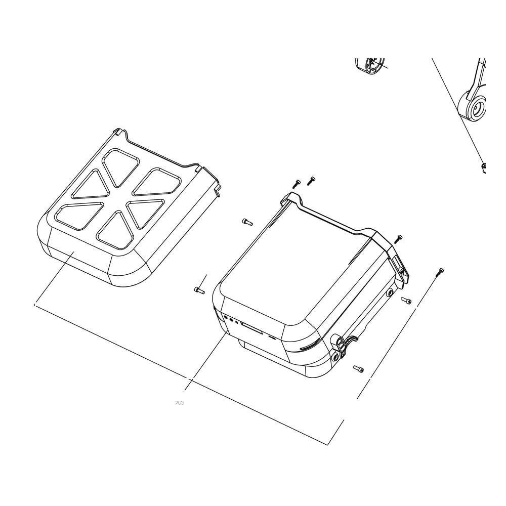 Kress Part # 59004903 : Battery Cover Assembly