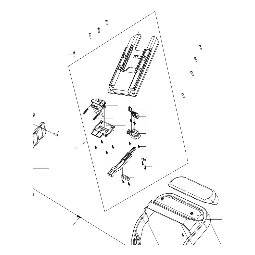 Kress Part # 59004904 : Battery slide rail assembly