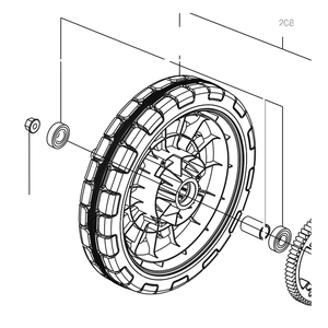 Kress Part # 59004908 : Rear Wheel Assembly