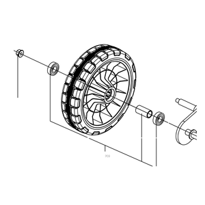 Kress Part # 59004909 : Front Wheel Assembly