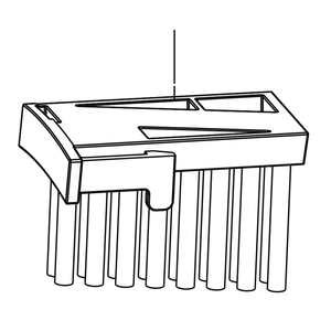 Kress Part # 59005112 : Left wheel brush