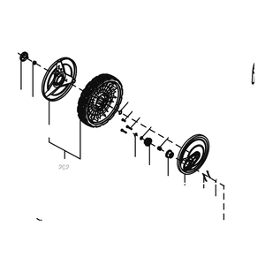 Kress Part # 59005741 : Rear wheel