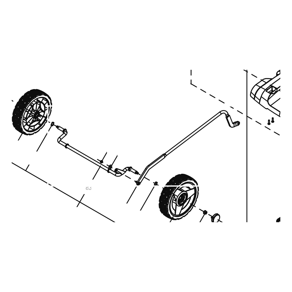 Kress Part # 59005753 : Front roller shaft