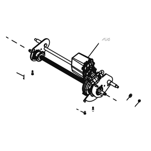 Kress Part # 59005772 : Rear axle and height adjustment assembly