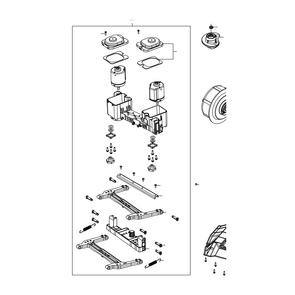 Kress Part # 59005963 : Cutting motor assembly
