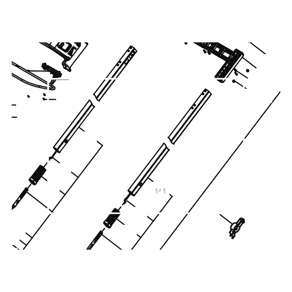Kress Part # 59006087 : Left aluminium tube
