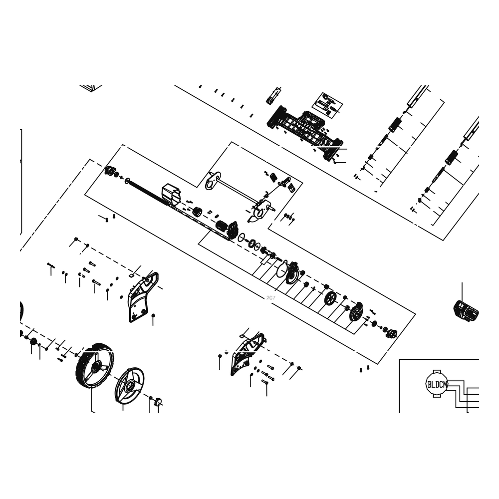 Kress Part # 59006099 : Rear axle drive mechanism