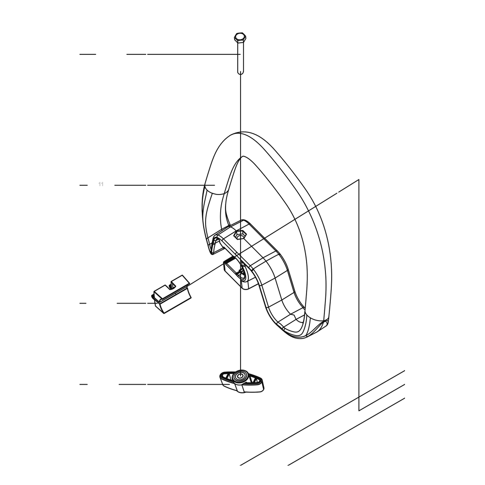 Kress Part # 59006225 : Auxiliary handle assembly