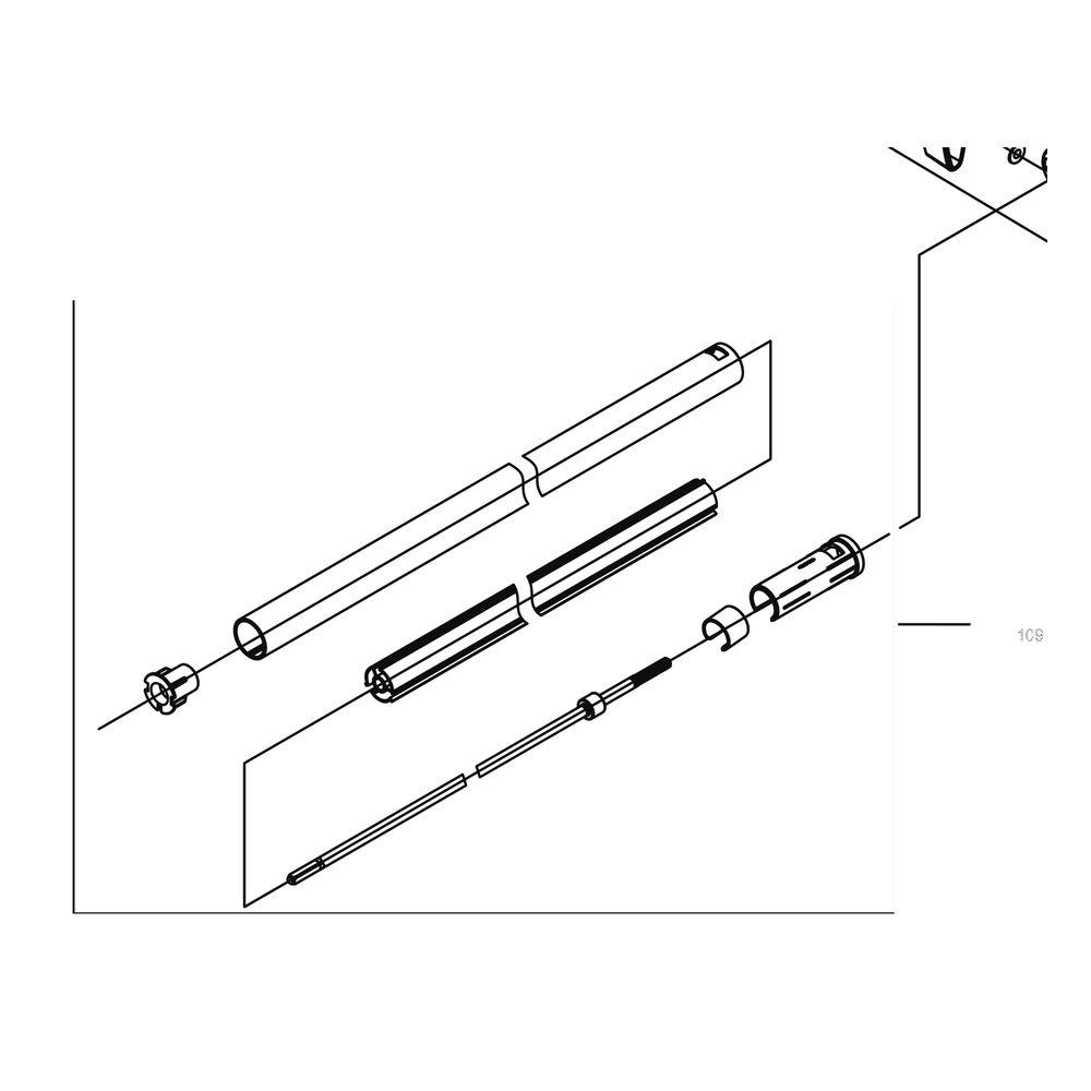 Kress Part # 59006247 : Lower aluminum tube assembly