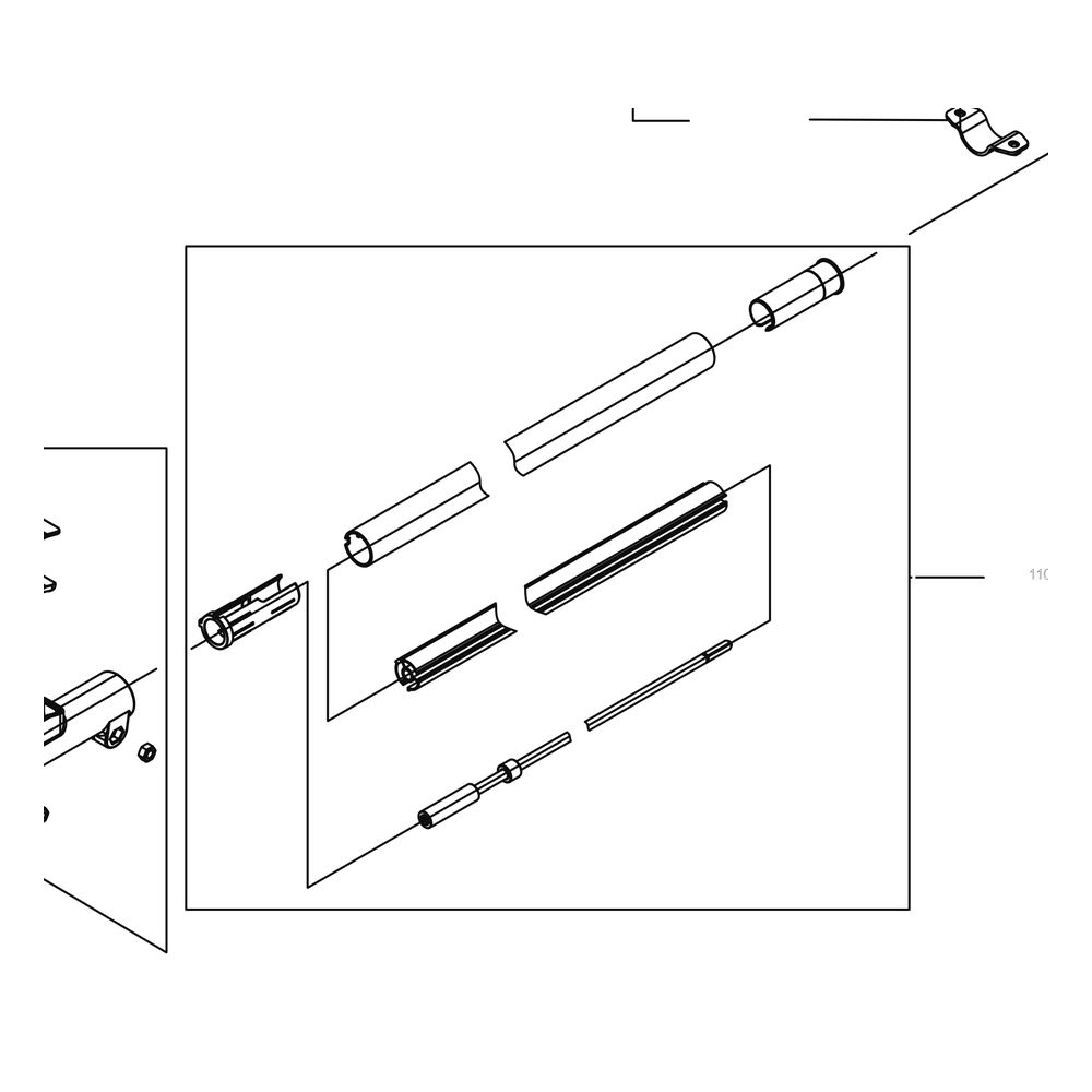 Kress Part # 59006248 : Upper aluminum tube assembly