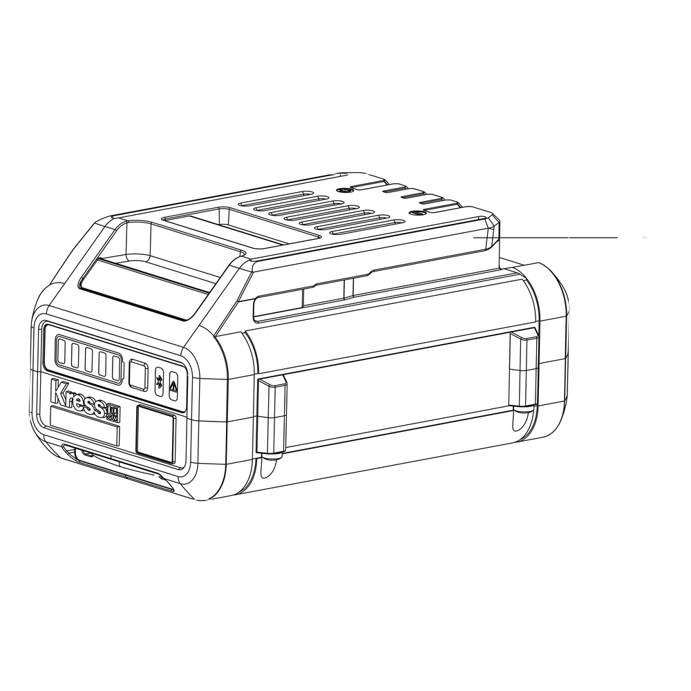 Kress Part # 59006405 : Battery pack(Li-ion,4Ah,60V) KAC800