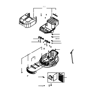 Kress Part # 59006437 : Battery support assembly