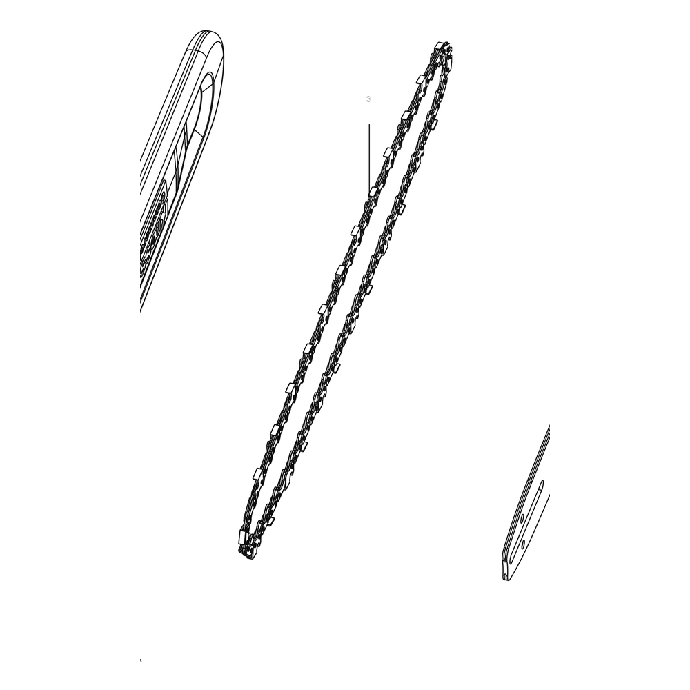 Kress Part # 59006452 : 14inch chain for KAC300