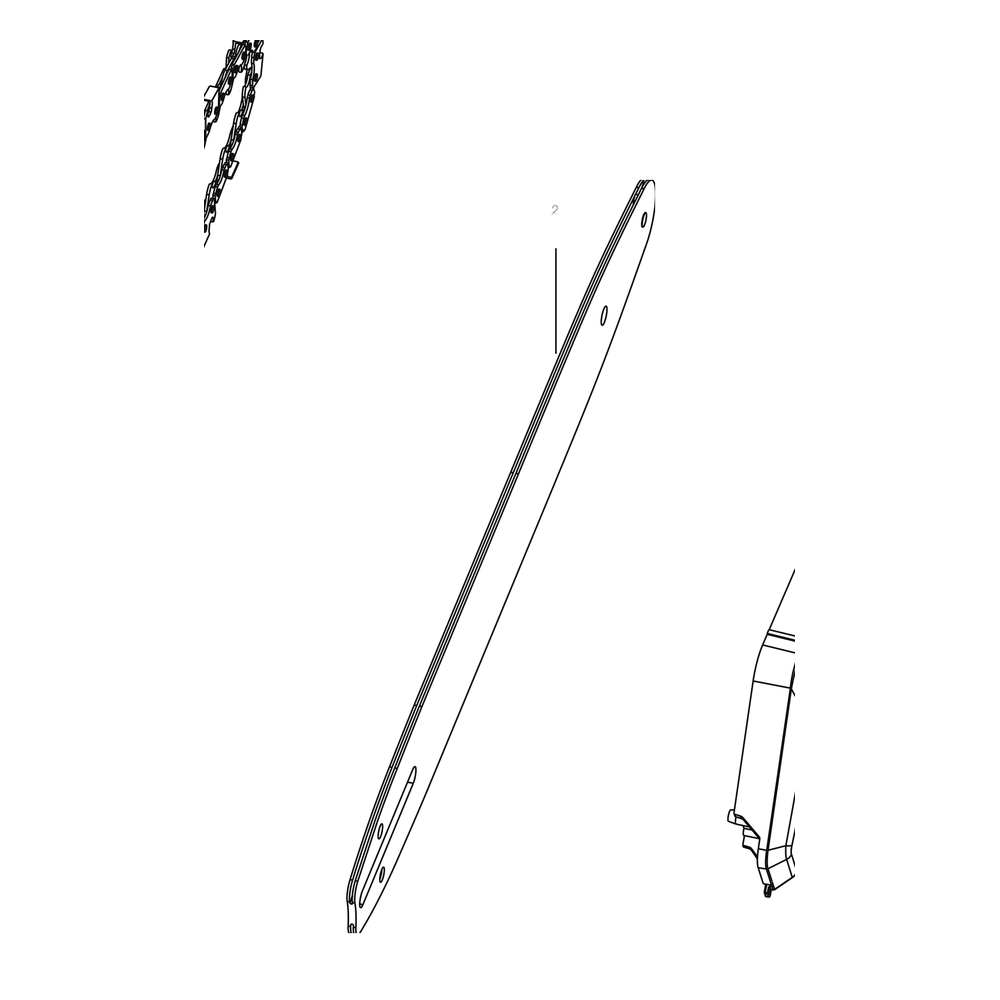 Kress Part # 59006453 : 14inch bar for KAC330