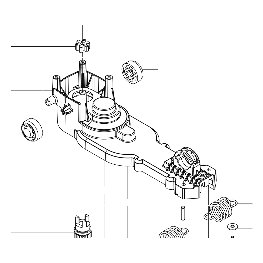 Kress Part # 59007005 : Gear case