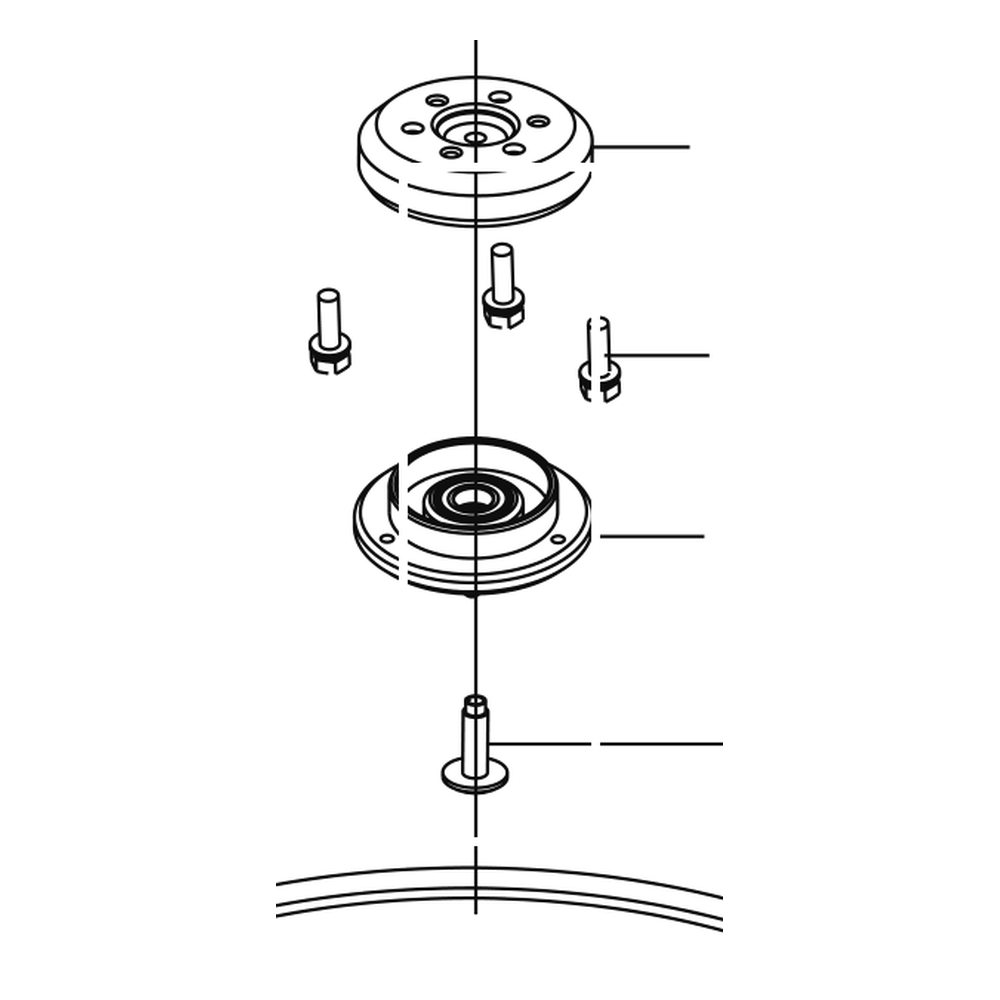 Kress Part # 59007080 : Screw M4x16 for gliding disc