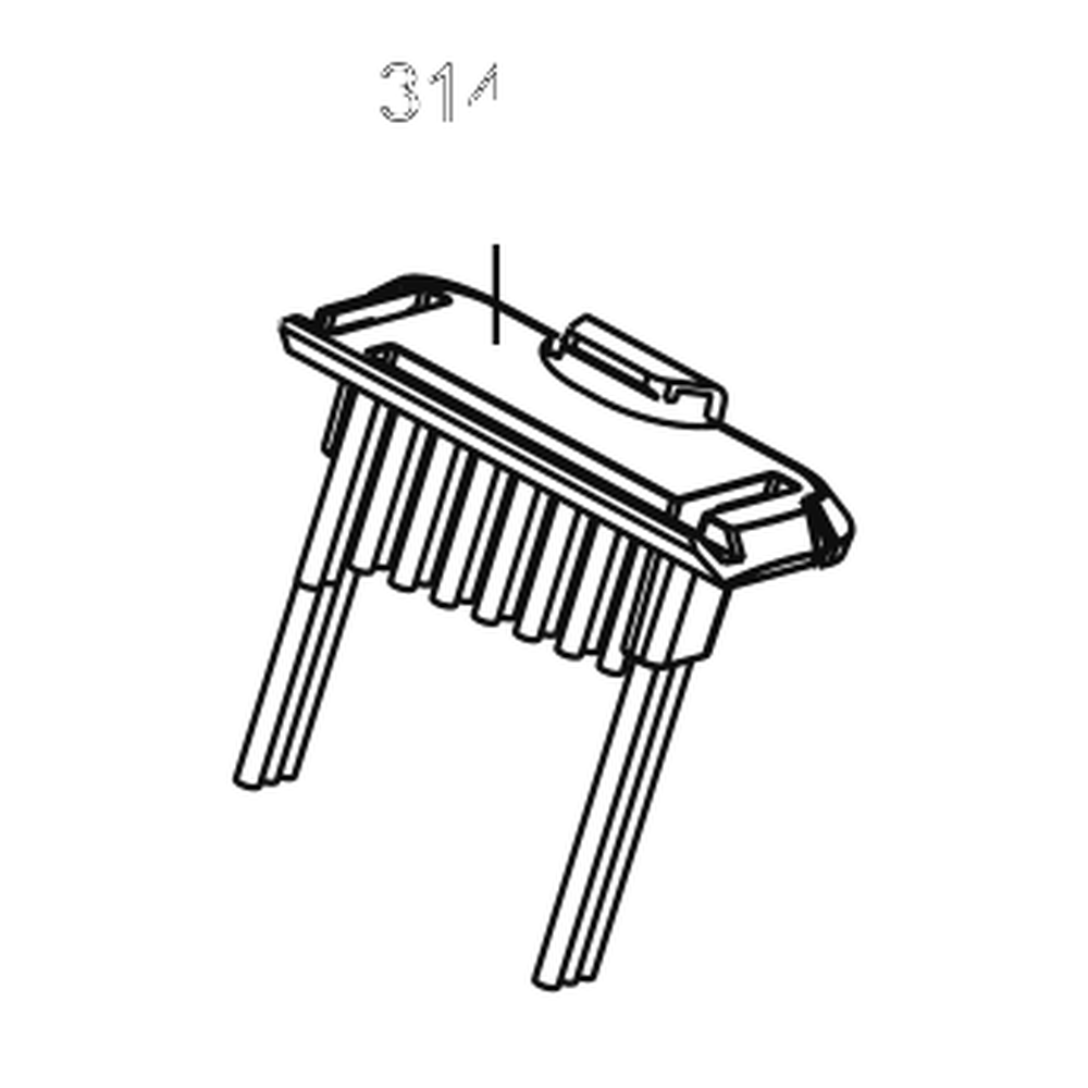 Kress Part # 59007089 : Right wheel brush