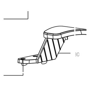Kress Part # 59007093 : Left wheel brush bracket