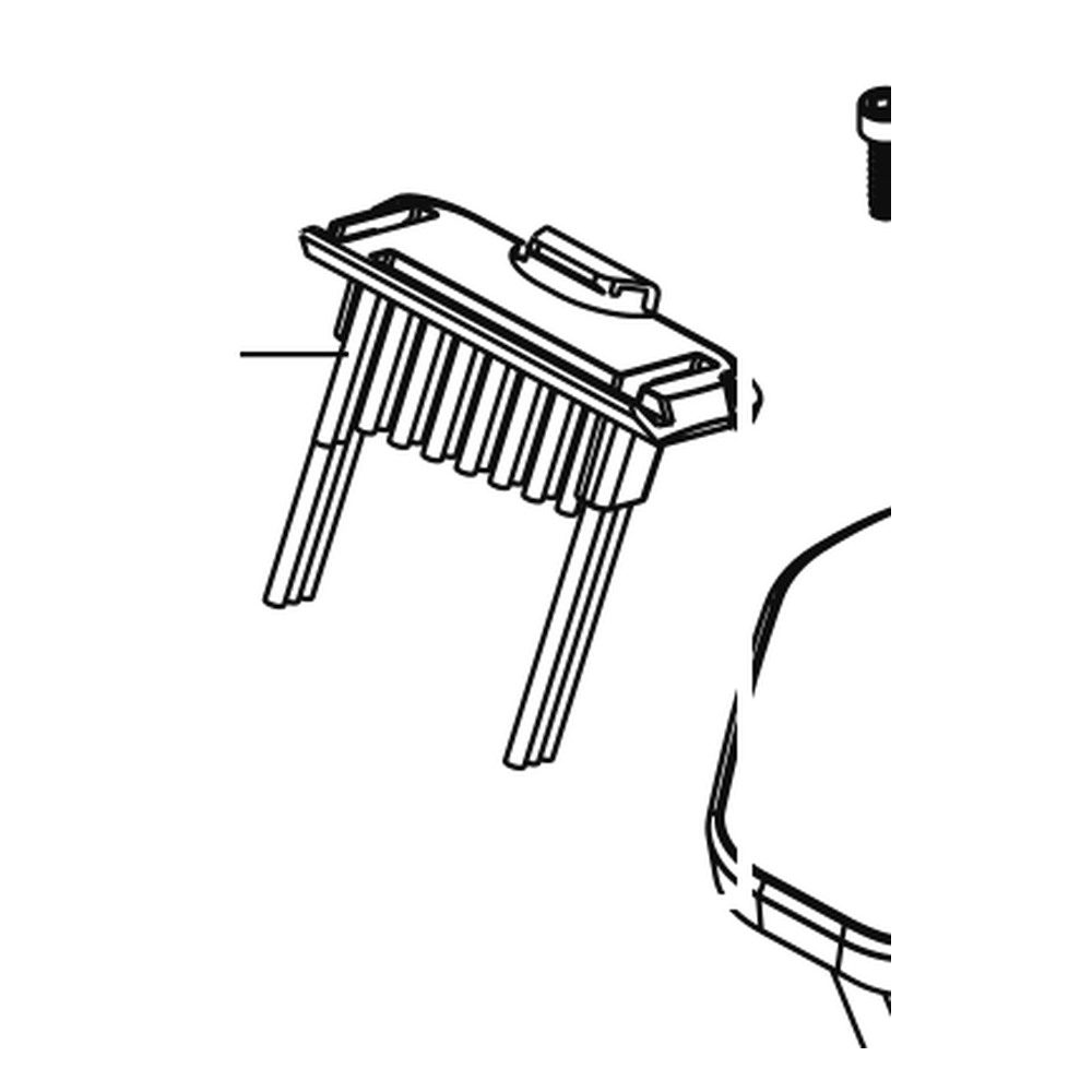 Kress Part # 59007095 : Right wheel brush bracket