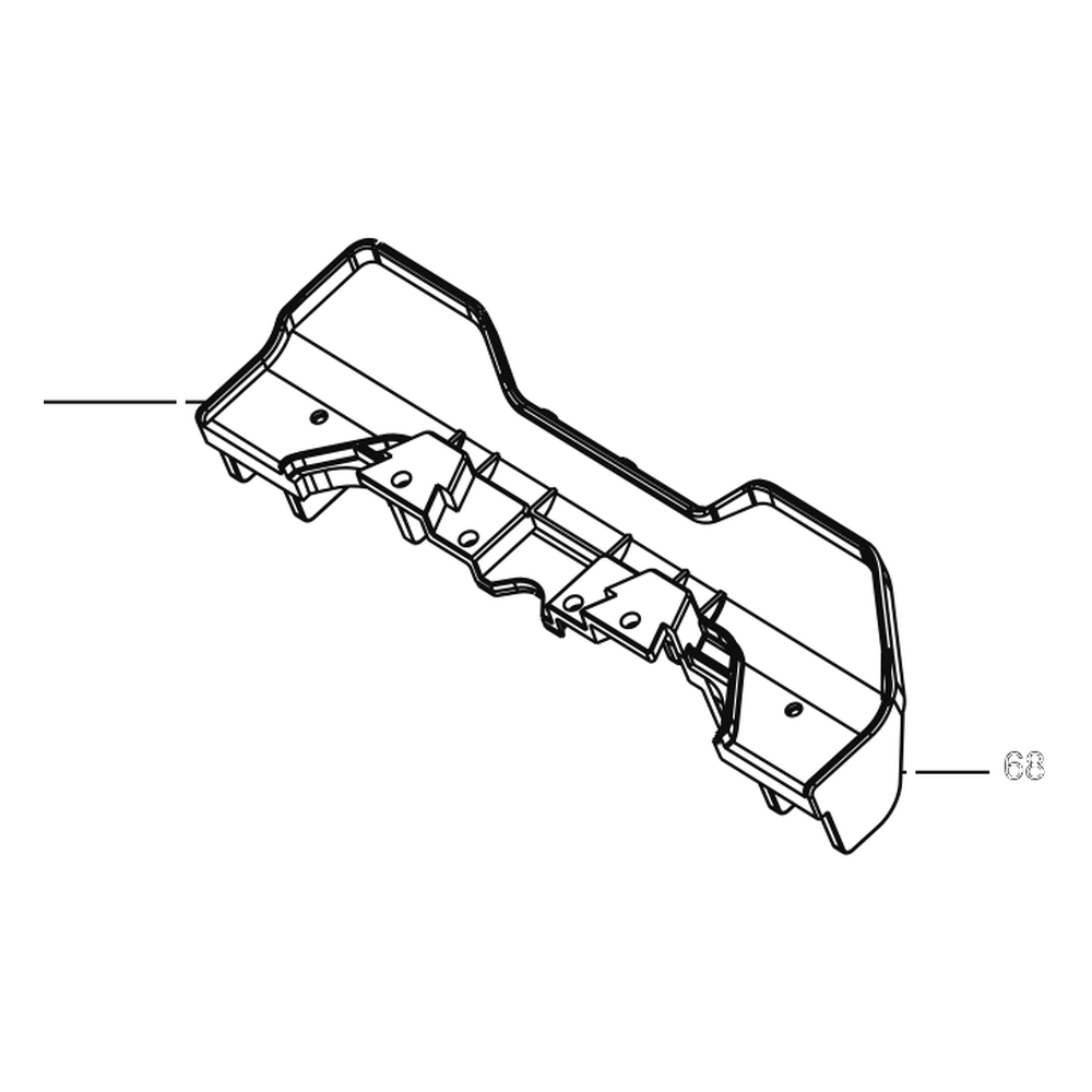 Kress Part # 59007110 : Rear bump protect guard plate