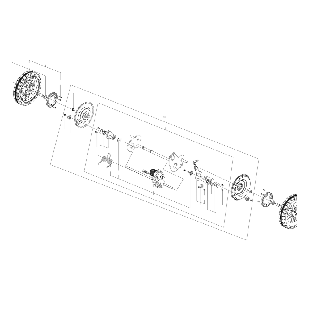Kress Part # 59007177 : Driving unit(including pinion)