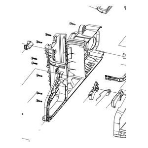 Kress Part # 59007182 : Left housing(including guard and screws)