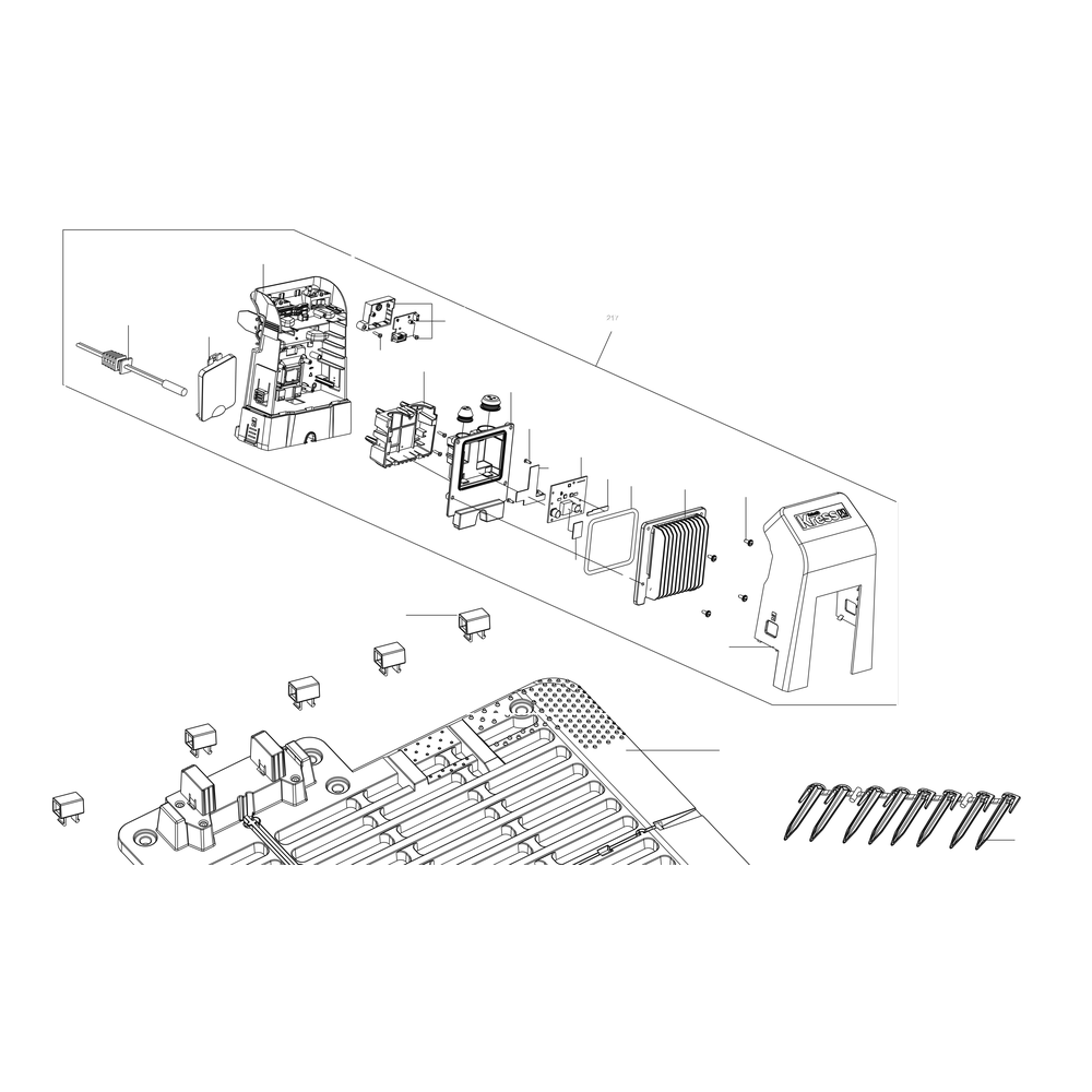 Kress Part # 59007295 : Charging station tower assembly