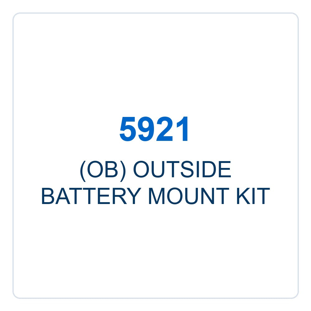 Walker Part # 5921 : (OB) OUTSIDE BATTERY MOUNT KIT