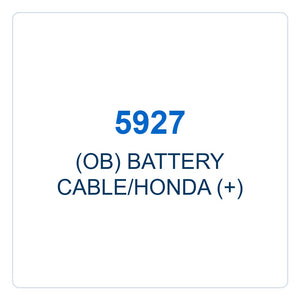 Walker Part # 5927 : (OB) BATTERY CABLE/HONDA (+)