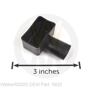 Walker Part # 5932 : BATTERY TERMINAL INSULATOR, BLACK (-)