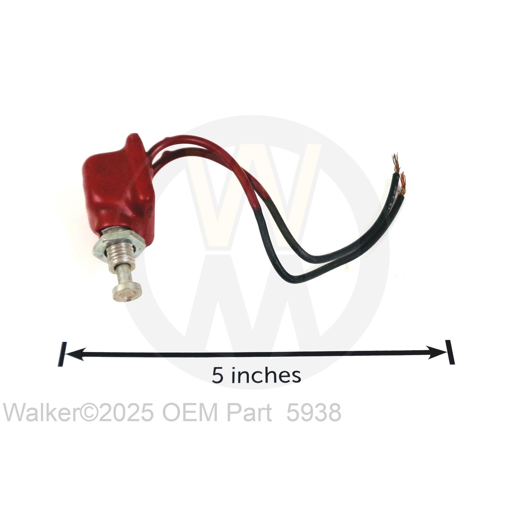 Walker Part # 5938 : (NR) SAFETY SWITCH, RED (NC)