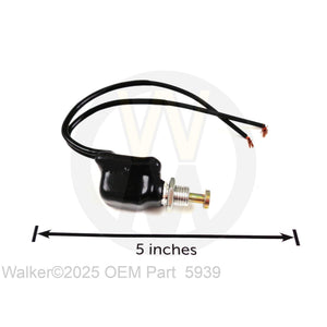 Walker Part # 5939 : (NR) SAFETY SWITCH, BLACK (NO)