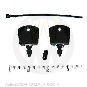 Walker Part # 5960-2 : (SU8960-20) Ignition Key (1 Set)