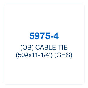 Walker Part # 5975-4 : (OB) CABLE TIE  (50#x11-1/4') (GHS)