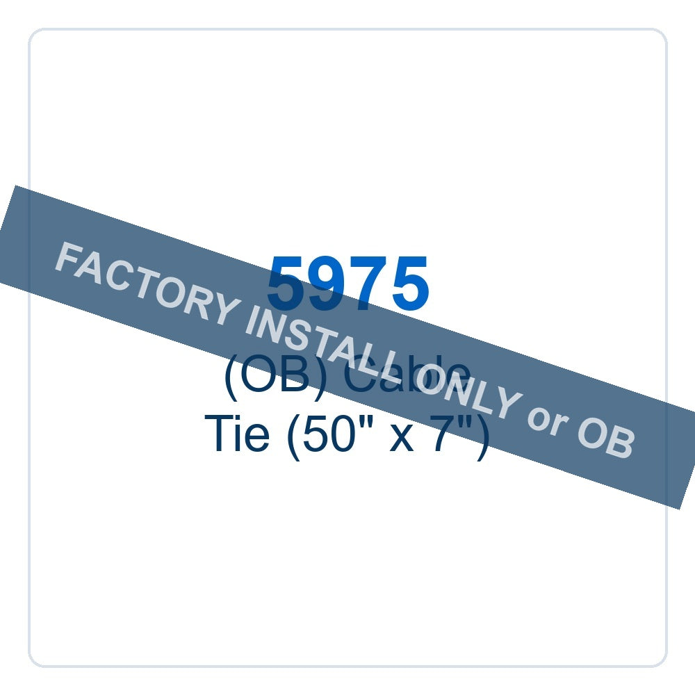 Walker Part # 5975 : (OB) Cable Tie (50" x 7")