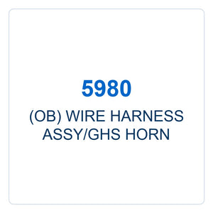 Walker Part # 5980 : (OB) WIRE HARNESS ASSY/GHS HORN