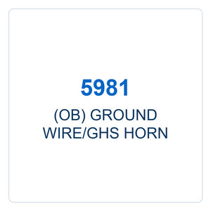 Walker Part # 5981 : (OB) GROUND WIRE/GHS HORN