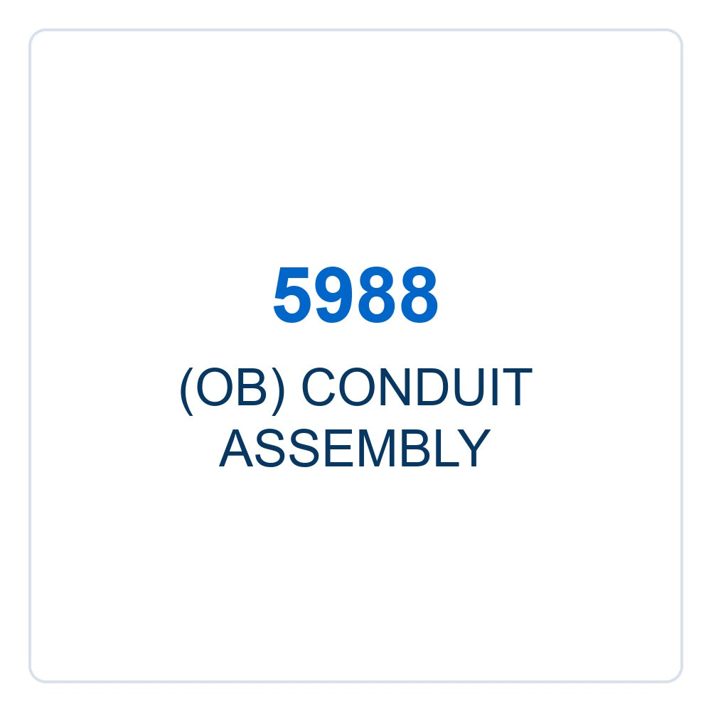 Walker Part # 5988 : (OB) CONDUIT ASSEMBLY