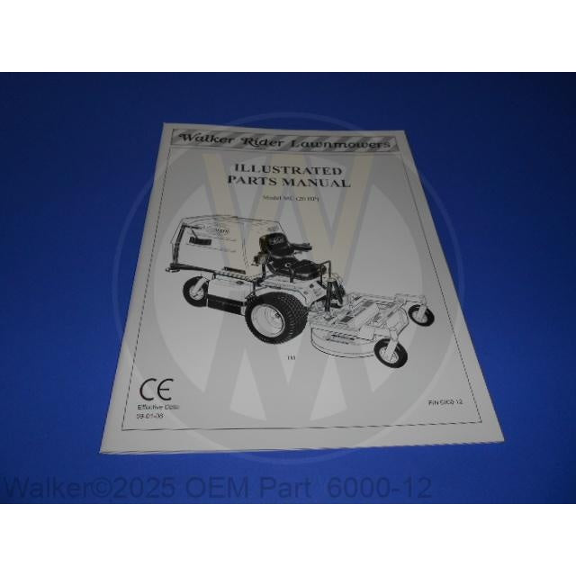 Walker Part # 6000-12 : PARTS MANUAL, C-18HP/06