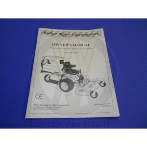 Walker Part # 6000-15 : OWNER'S MANUAL, C-20HP/10