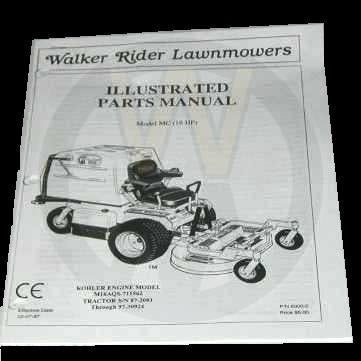 Walker Part # 6000-2 : PARTS MANUAL (C87-97)