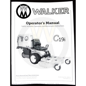 Walker Part # 6000-33 : Operator's Manual/MC19i
