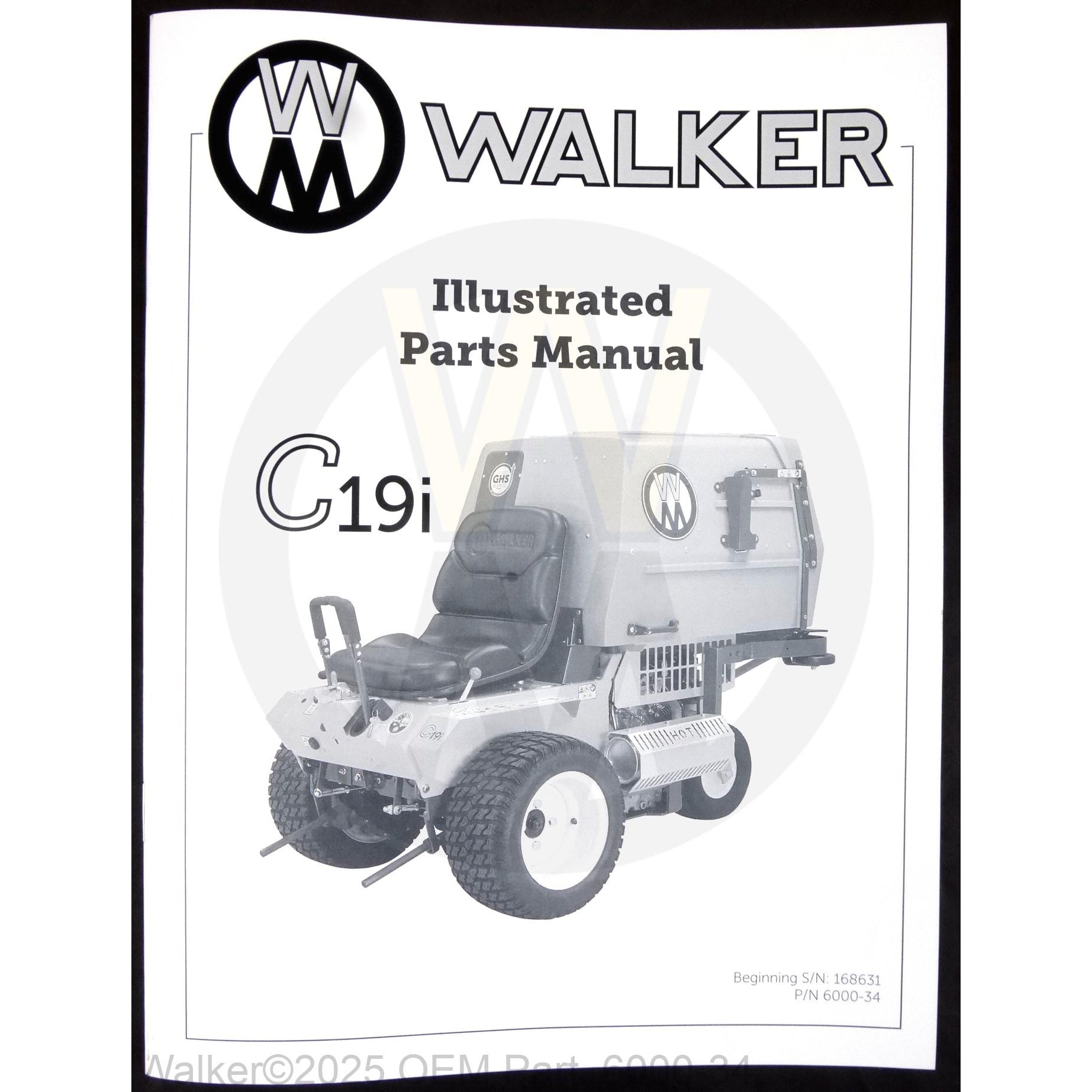 Walker Part # 6000-34 : Parts Manual/MC19i