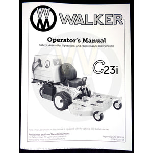 Walker Part # 6000-48 : Operator's Manual/MC23i