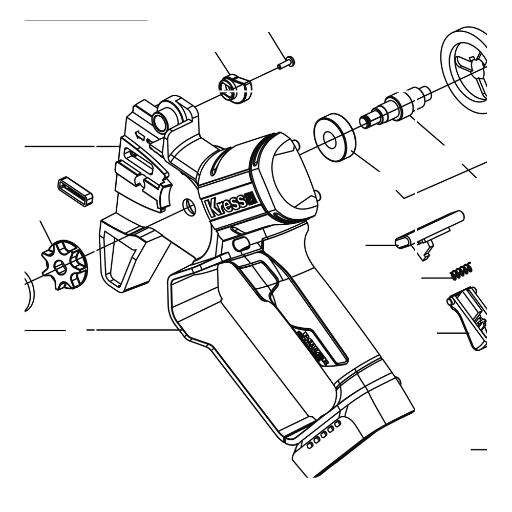 Kress Part # 60070620 : Left Housing Assembly