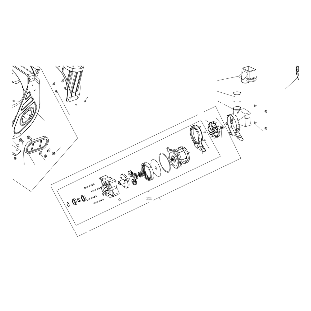 Kress Part # 60075667 : Motor Gearbox Set