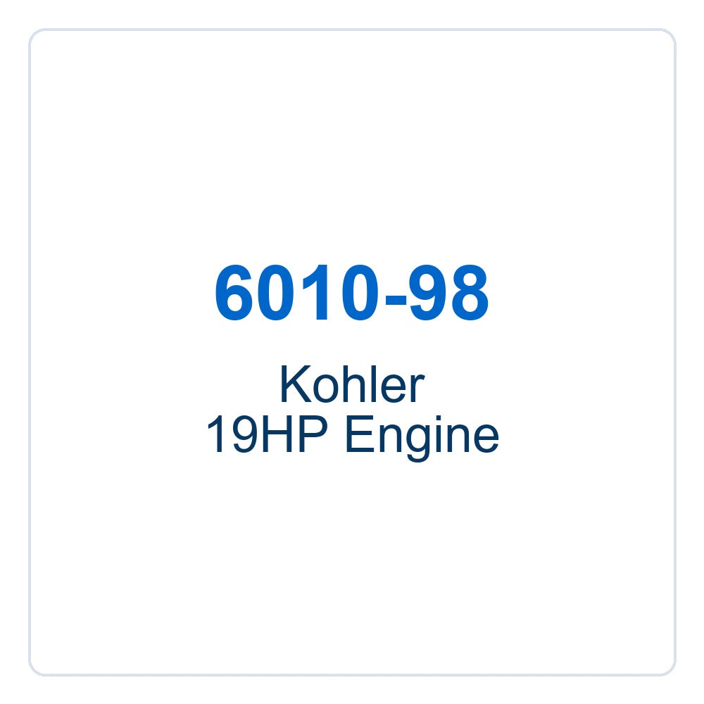 Walker Part # 6010-98 : Kohler 19HP Engine