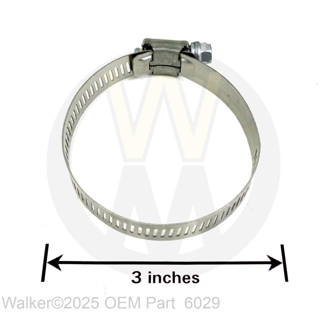 Walker Part # 6029 : HOSE CLAMP (2-1/2)